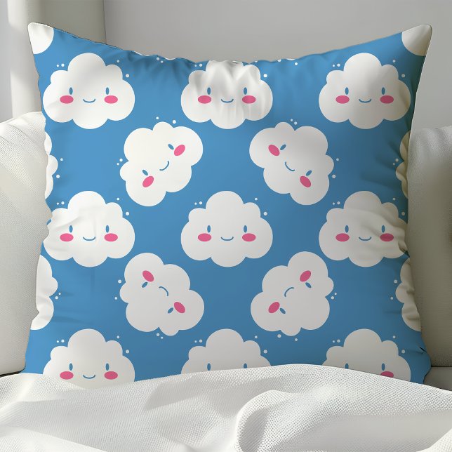 Coussin Collection Défilé Jour Pluvieux Nuages Joyeux Mign (Créateur téléchargé)