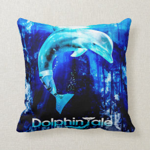 Coussin Collection Dolphin Tale Blanche   Idée cadeau uniq