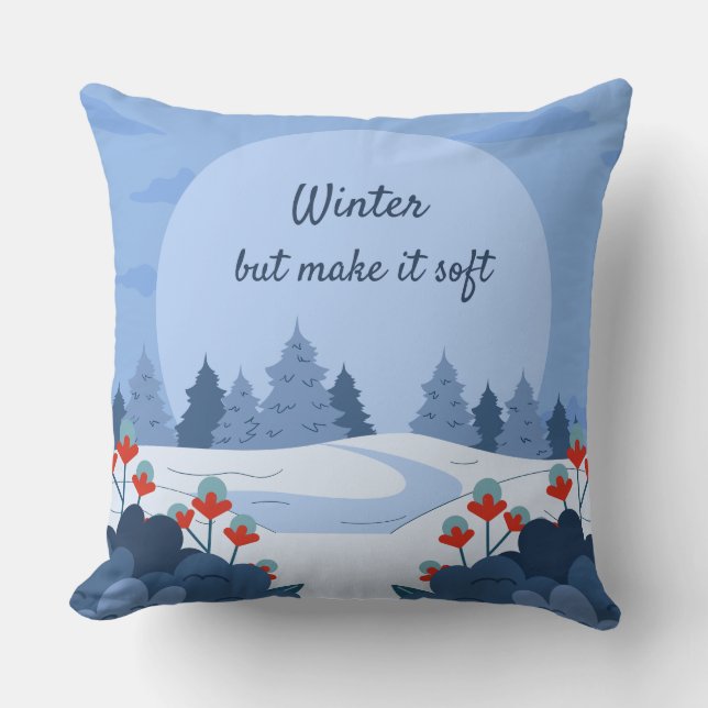 Coussin Collection Douce Hiver — Calme, Cosy et Intemporel (Recto)