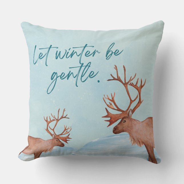 Coussin Collection Douce Hiver — Calme, Cosy et Intemporel (Recto)
