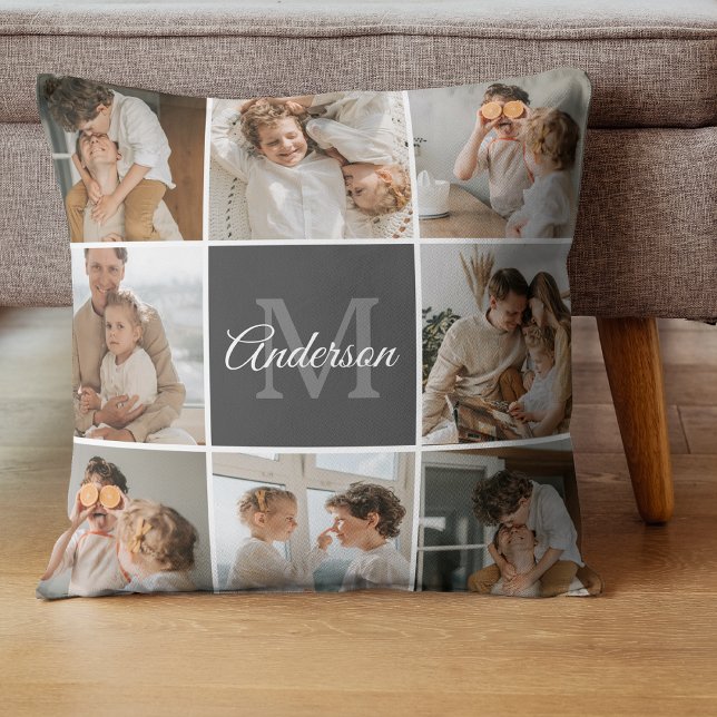 Coussin Collection Famille Moderne Photo & cadeau personna (Créateur téléchargé)