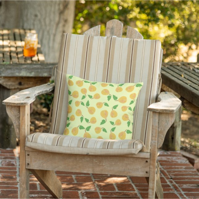 Coussin Collection Golden Cream Poires Dorées (Chaise)