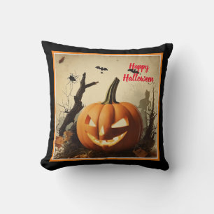Coussin Collection Halloween Citrouille éffrayant