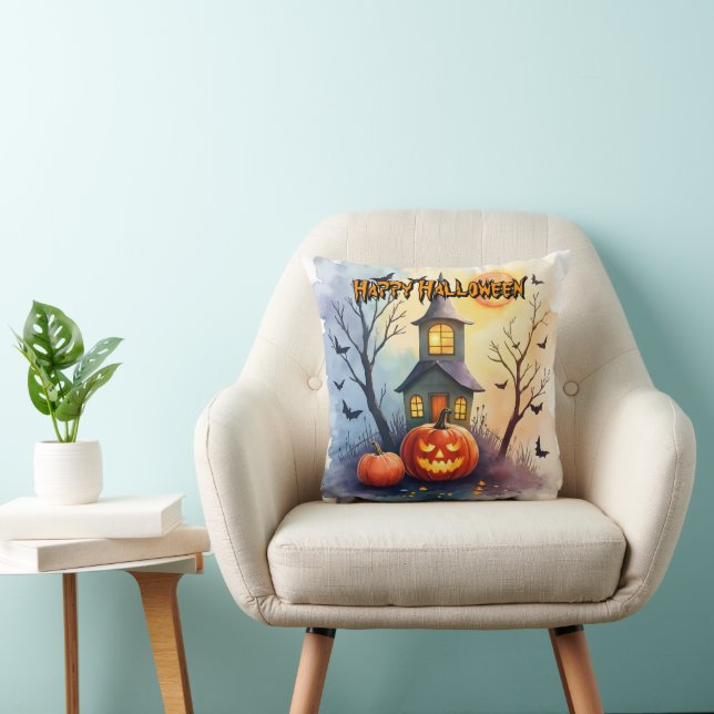 Coussin Collection Halloween Moderne Mignonne Épouvantable (Chaise)