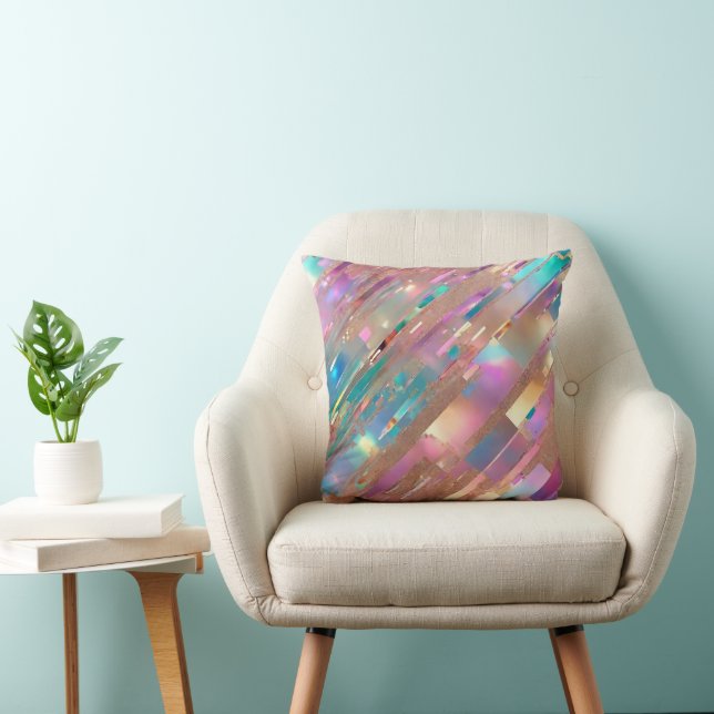 Coussin Collection Holographique Opal Parties scintillant  (Chaise)