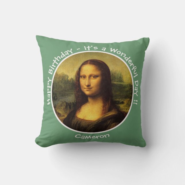 Coussin Collection Leonardo da Vinci Mona Lisa (Recto)