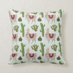 Coussin Collection Llamarama Cactus & Llama Motif