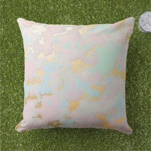 Coussin Collection Luxe Rose Pâle Menthe Or Populaire
