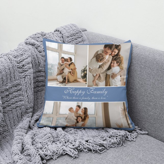Coussin Collection moderne Customisée Happy Family (Créateur téléchargé)