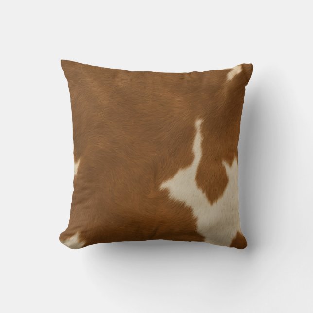 Coussin Collection moderne Vache Faux Cuir Élégante (Recto)