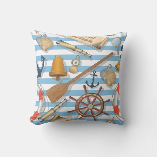 Coussin Collection Nautique mignonne et complète des goodi (Recto)