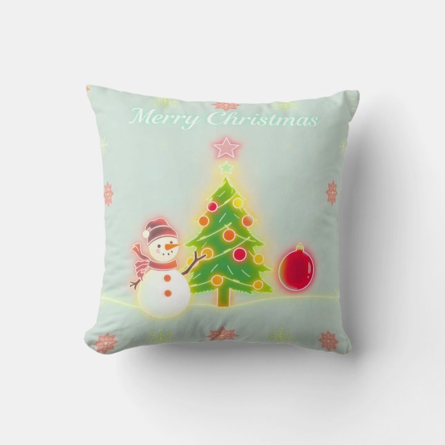 Coussin Collection Noël Neon tendance Vacances (Recto)