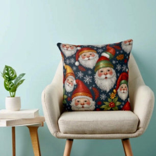 Coussin Collection Noël vintage du Père Noël