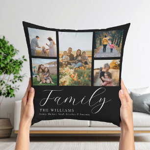 Coussin Collection photo personnalisée moderne Famille de 