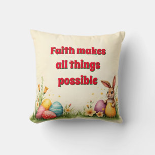 Coussin Collection populaire de petit lapin de Pâques