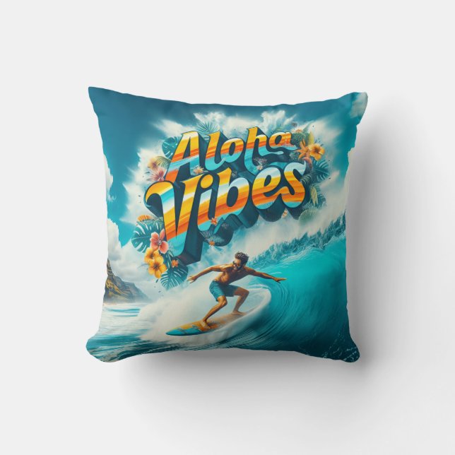 Coussin Collection Vagues & Envie de Voyager (Recto)