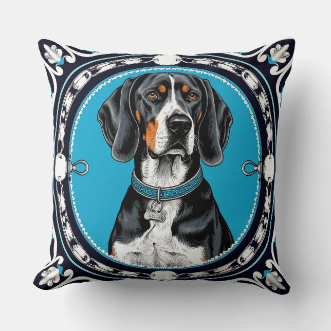 Coussin Collier pour chiot mignon Chien joueur dessin anim (Recto)