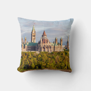 Coussin Colline du Parlement à Ottawa - Ontario, Canada