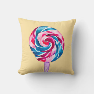 Coussin Collipop eau couleur bonbon art