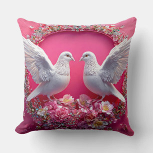 Coussin Colombes de mariage Romance de mariage classique
