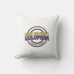Coussin Colombie Football 2026 Football Bold Pays Typograp