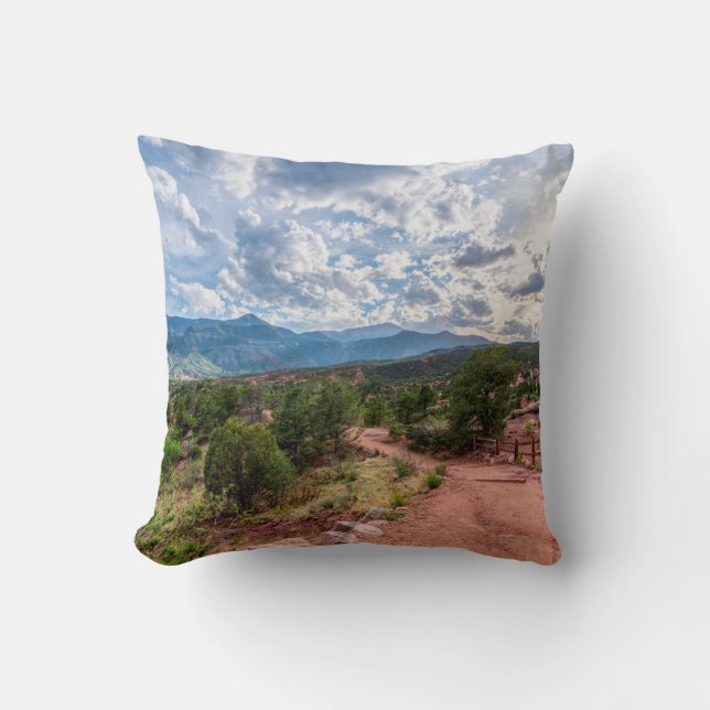 Coussin Colorado Pikes Pic Hiver (Recto)