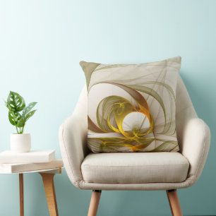 Coussin Colorants métalliques précieux Abstraits modernes