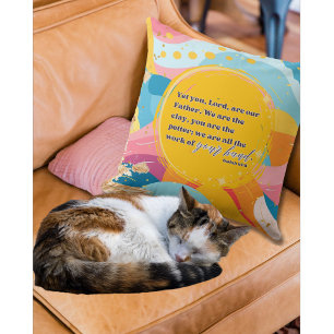 Coussin Coloré Abstrait Nous Sommes La Foi Chrétienne Clay