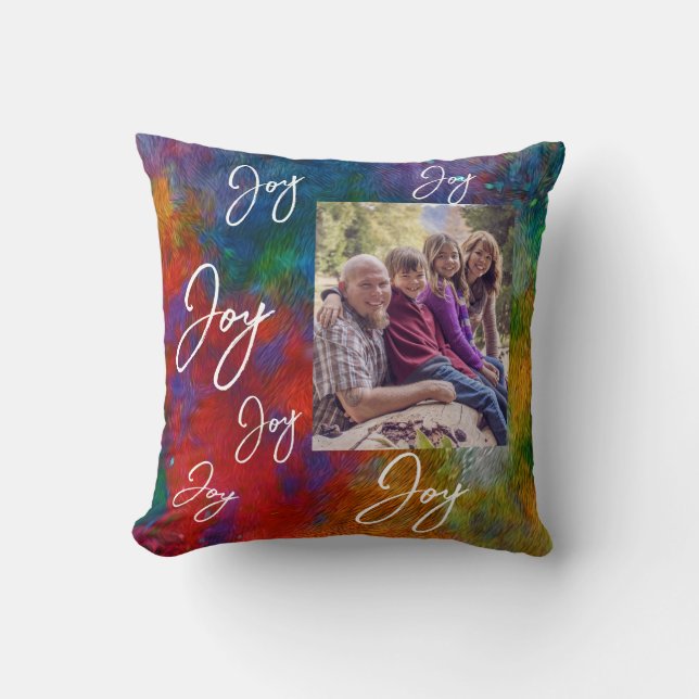 Coussin coloré ajouter des vacances photo Joy (Recto)