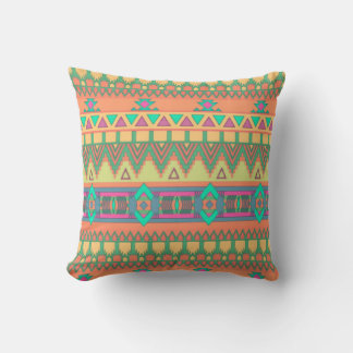 Coussin Coloré Chevron Zig Zag Tribal Aztec Ikat Motif
