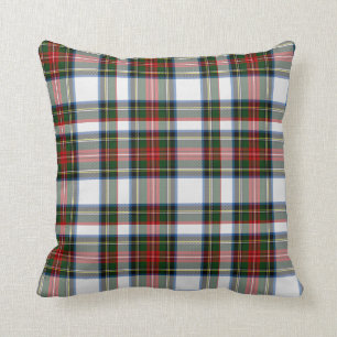 Coussin coloré de plaid de tartan de robe de
