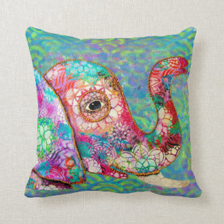 Coussin coloré d'éléphant de graffiti, cadeau