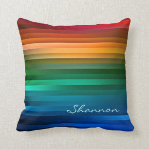 Coussin coloré fait sur commande de rayure