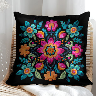 Coussin Coloré mexicain Floral Fiesta Patter