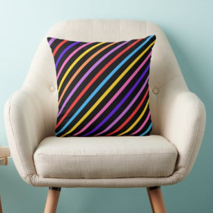 Coussin Coloré Moderne Cute Stripes Motif