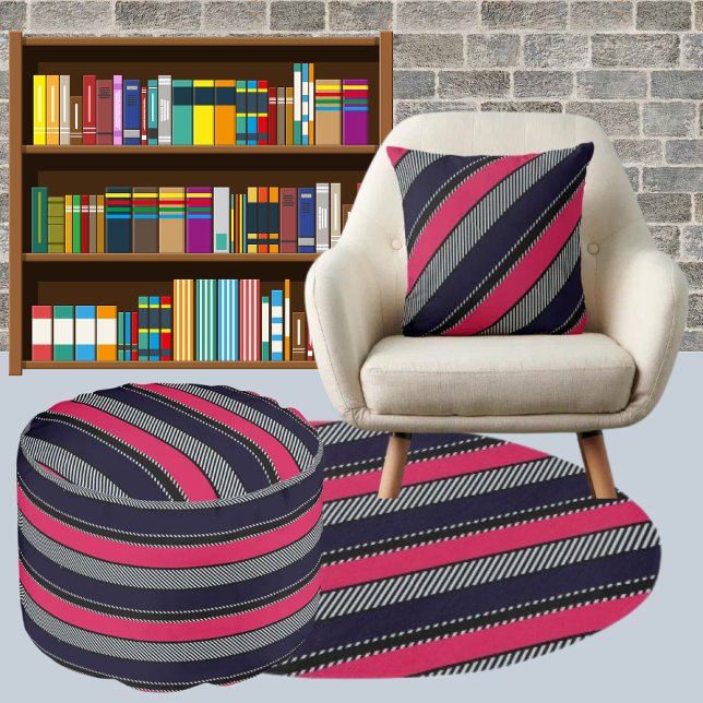 Coussin Coloré Moderne Cute Stripes Motif (Créateur téléchargé)