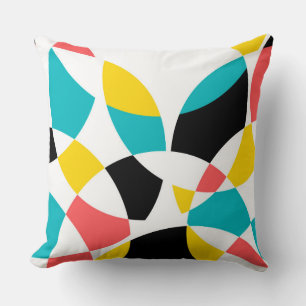 Coussin Coloré, moderne, tendance, cool, circulaire unique