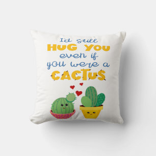 Coussin Coloré romantique Cactus fun Valentine