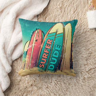 Coussin Coloré Surfer Dude