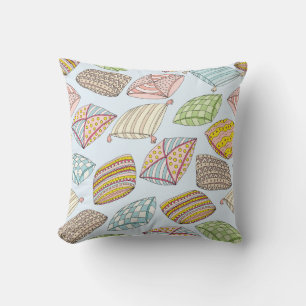 Coussin coloré, texture transparente vintage.