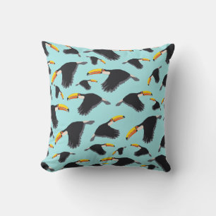 Coussin Coloré Toucan Tropical Bird Motif