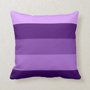 Coussin Colorez les rétros rayures de tons violets de