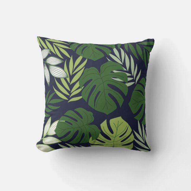 Coussin Colorful Floral Pattern Pillow (Recto)