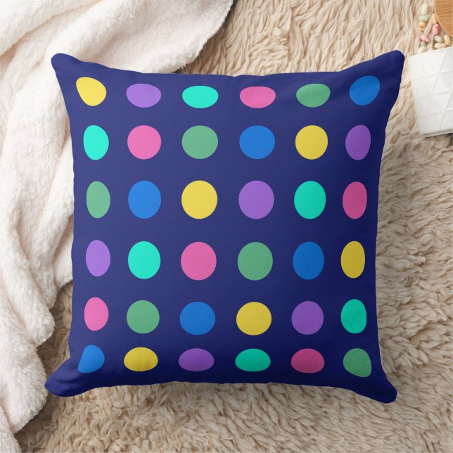 Coussin Colorful Geometric Dots Pillow (Couverture)