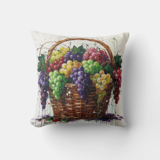 Coussin Colorful Grapes Basket