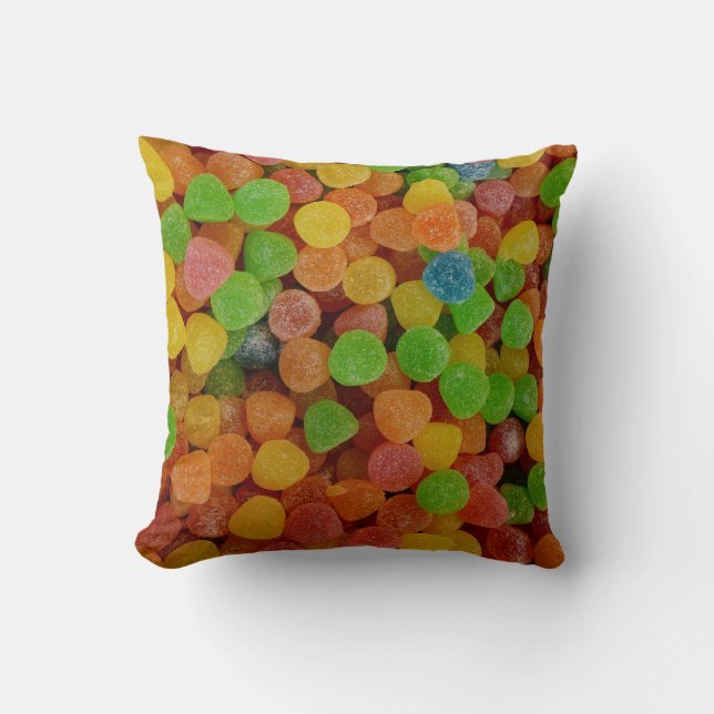 Coussin Colorful Gumdrops Candy (Recto)