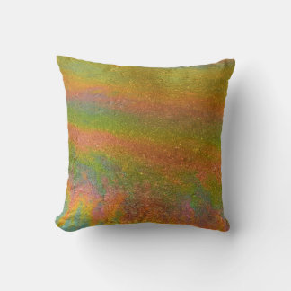 Coussin Colorful Iridescent Rainbow Oil Slick