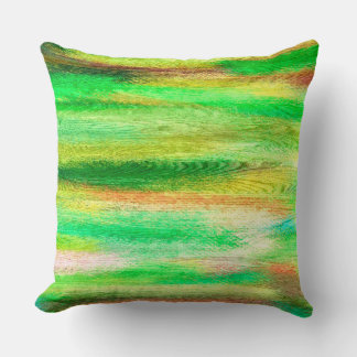 Coussin Colorful Moderne Arrière - plan de grain de bois #