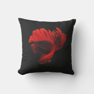 Coussin Combattant siamois rouge rubis