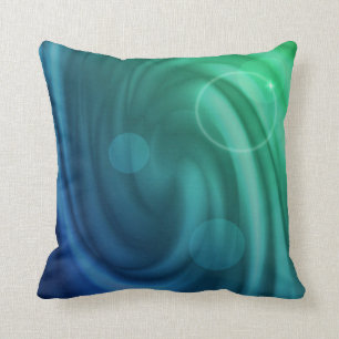 Coussin Combinaison De Couleurs Bleu Et Vert